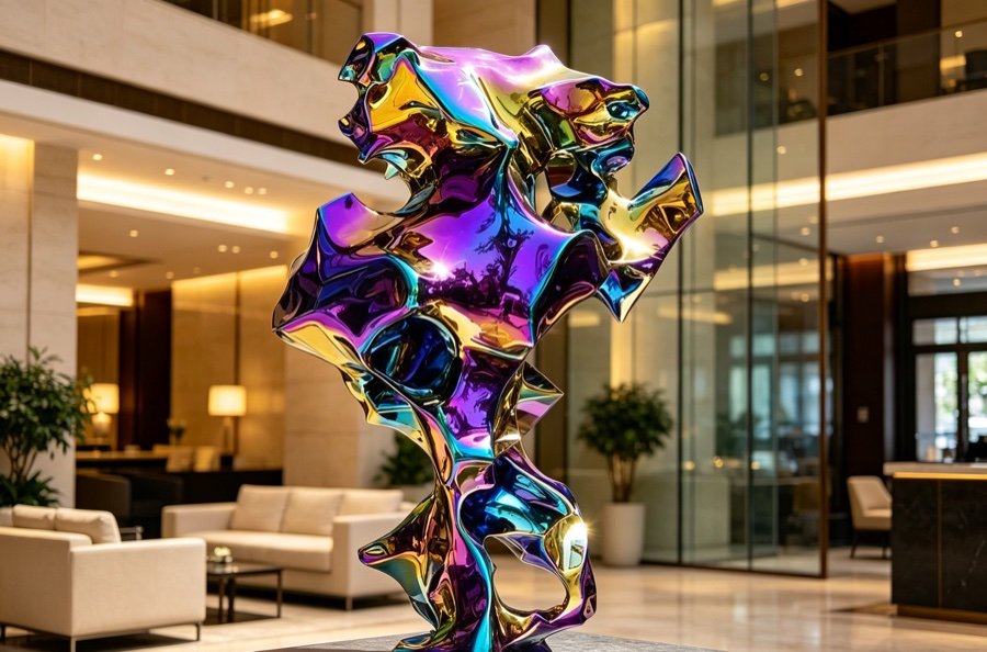 Покрытие / гальваника stainless steel sculpture