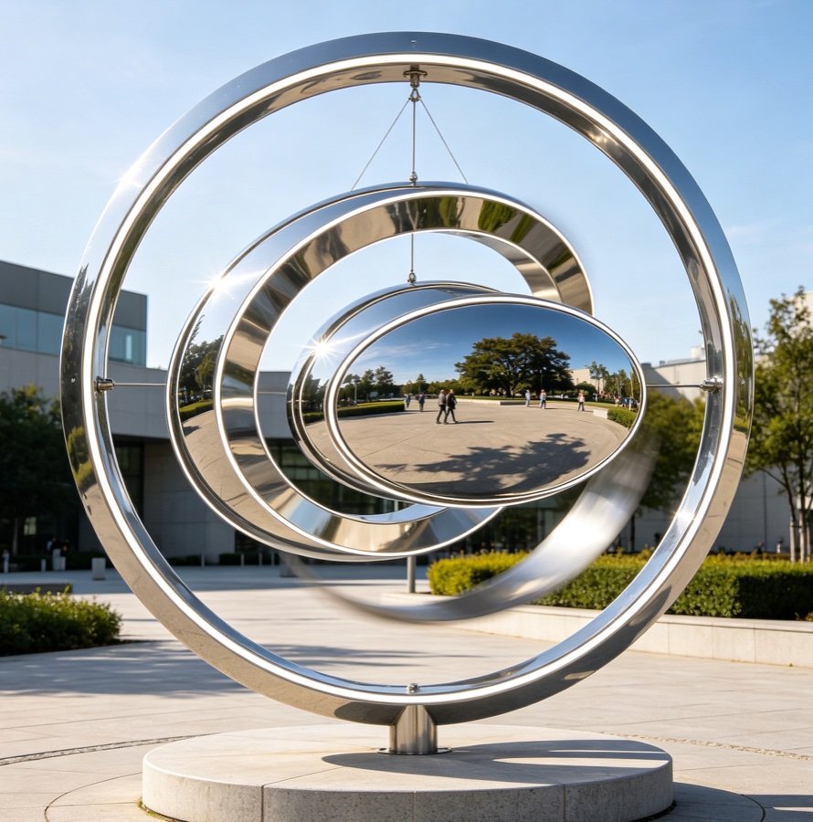 Кинетические stainless steel sculpture