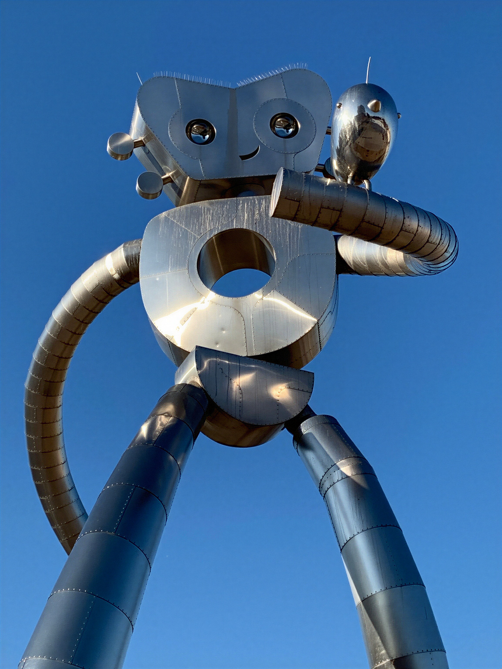 Large Metal Robot Sculpture