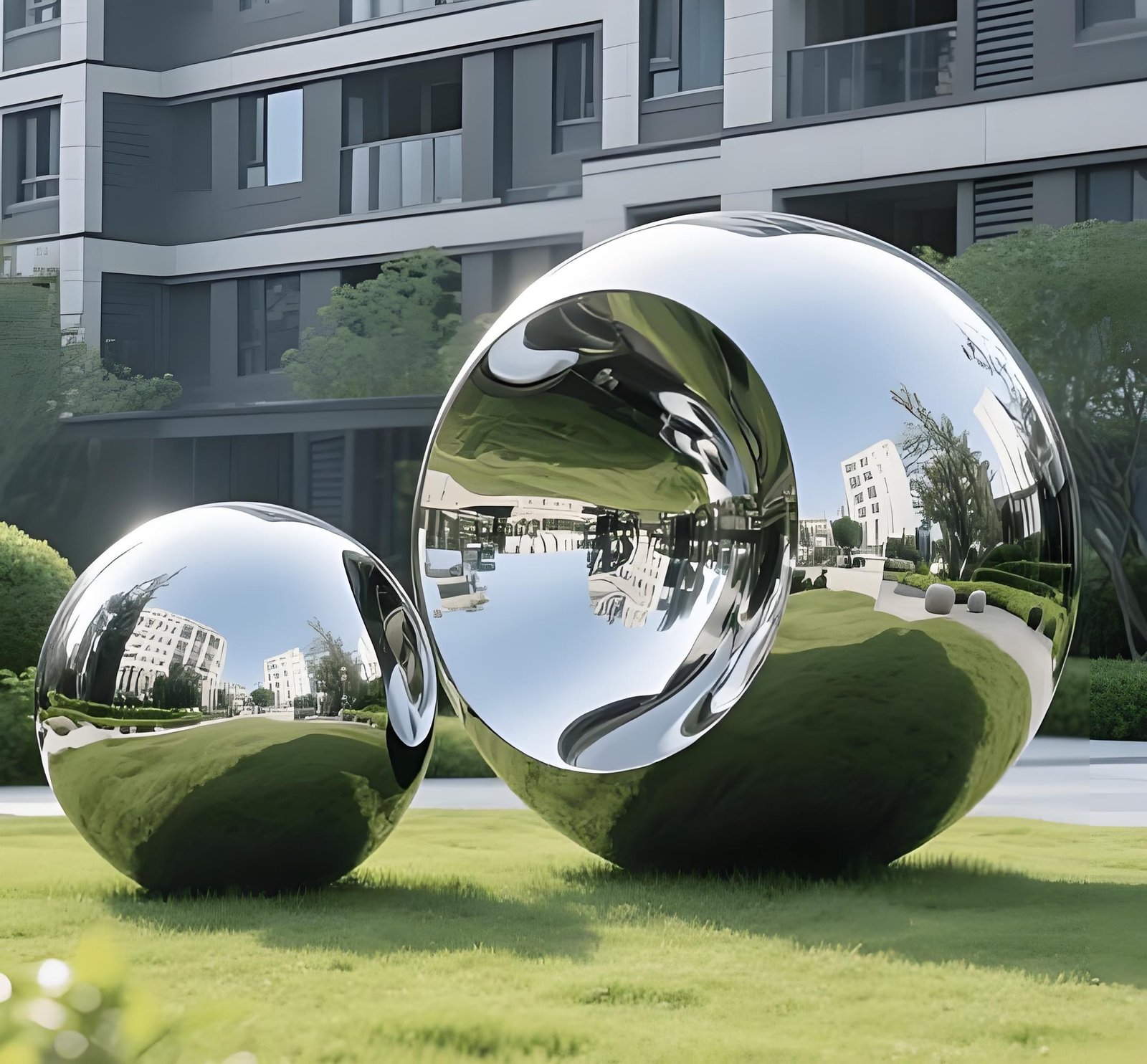 Twisted mirror spheres