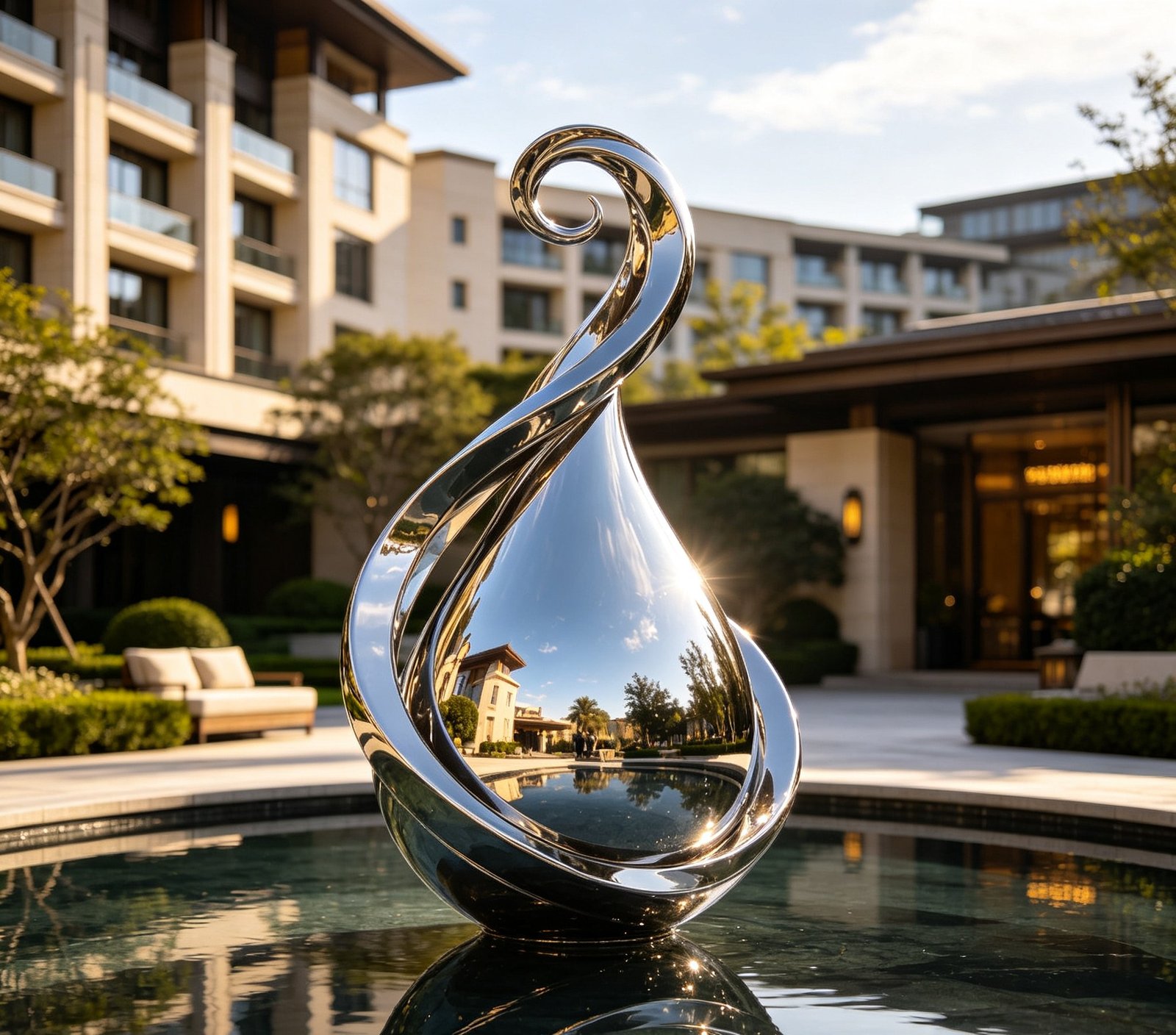 Swan stainless fountain